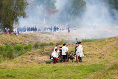 Borodino, Rusya Federasyonu - 02 Eylül 2017 - canlandırma ortasındayken