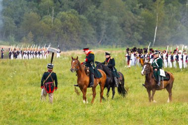 Borodino, Rusya Federasyonu - 02 Eylül 2017 - canlandırma ortasındayken
