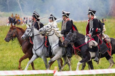 Borodino, Rusya Federasyonu - 02 Eylül 2017 - canlandırma ortasındayken
