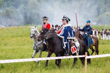Borodino, Rusya Federasyonu - 02 Eylül 2017 - canlandırma ortasındayken
