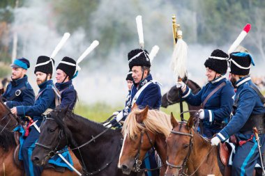 Borodino, Rusya Federasyonu - 02 Eylül 2017 - canlandırma ortasındayken