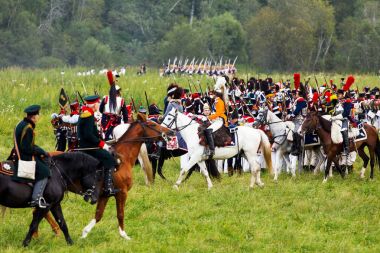 Borodino, Rusya Federasyonu - 02 Eylül 2017 - canlandırma ortasındayken