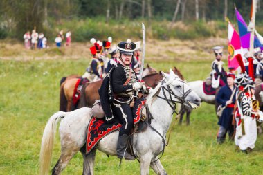Borodino, Rusya Federasyonu - 02 Eylül 2017 - canlandırma ortasındayken