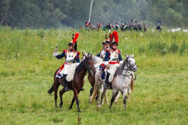 Borodino, Rusya Federasyonu - 02 Eylül 2017 - canlandırma ortasındayken