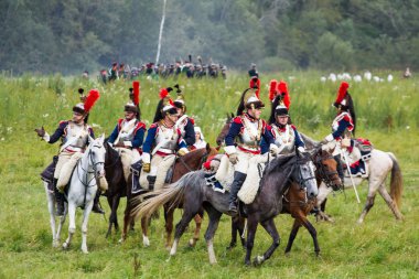 Borodino, Rusya Federasyonu - 02 Eylül 2017 - canlandırma ortasındayken