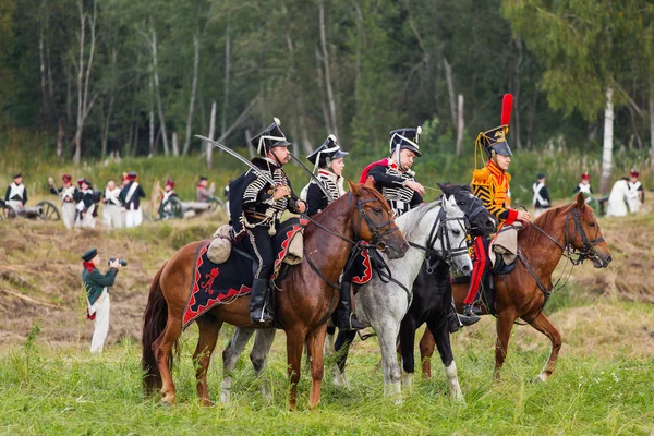 Borodino, Rusya Federasyonu - 02 Eylül 2017 - canlandırma ortasındayken