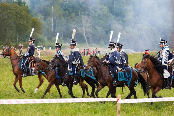 Borodino, russland - september 02, 2017 - nachstellung der schlacht — Stockfoto