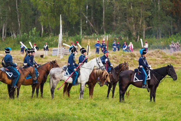 BORODINO, RUSSIA - September 02, 2017 - Reenactment of the battl — Stock Photo, Image