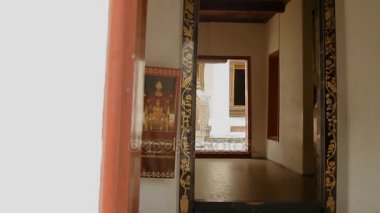 Dekoratif stupa Wat Saket Ratcha Wora Maha Wihan altın Dağı içinde. Bangkok Tayland.