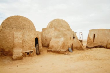Tunus kasabada Nefta yakınındaki film 