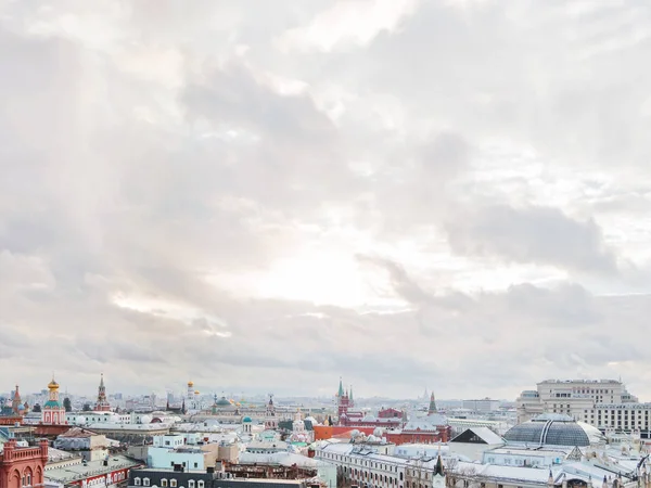 Moskou Rusland Januari 2018 Panoramisch Uitzicht Het Historische Centrum Van — Stockfoto