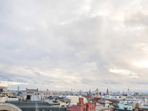 Moskva Rusko Ledna 2018 Panoramatický Pohled Historické Centrum Moskvy Centrálního — Stock fotografie