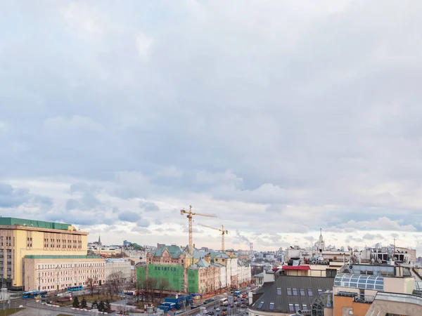 Moscow Rússia Janeiro 2018 Panorama Vista Sobre Centro Histórico Moscou — Fotografia de Stock