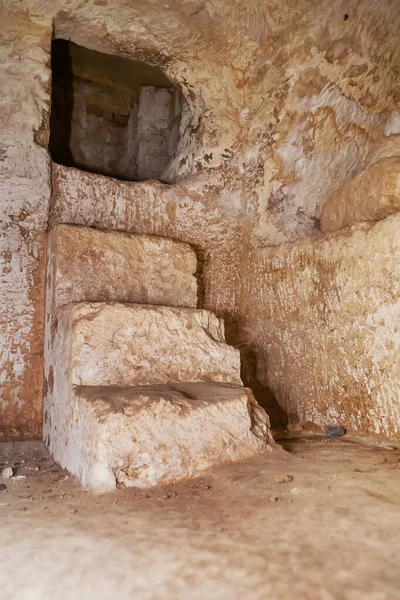 Antiguo Cementerio Cristiano Catacumbas San Pablo Famoso Hito Histórico Rabat —  Fotos de Stock