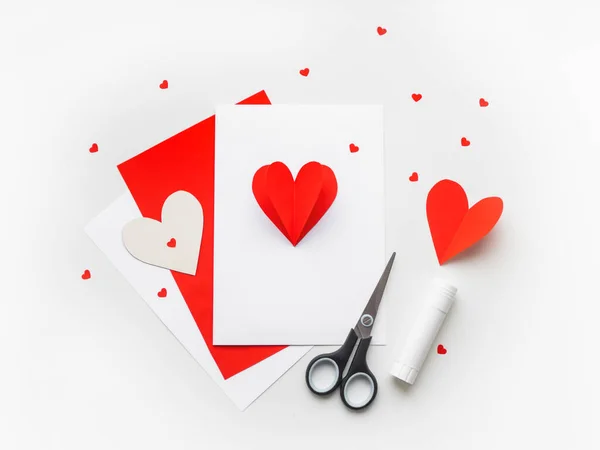 Carte Voeux Pour Saint Valentin Fête Des Mères Carte Vœux — Photo