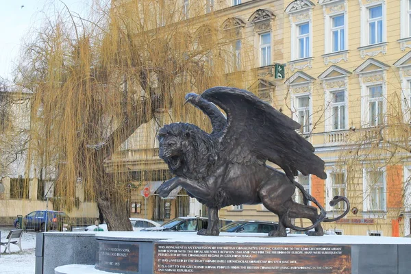 Kanatlı aslan Memorial Prag