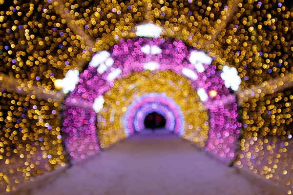 Tunnel lumineux long . — Photo