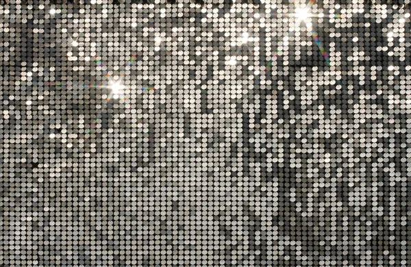 Gümüş arka plan mozaik ışık noktalar ve yıldız — Stok fotoğraf