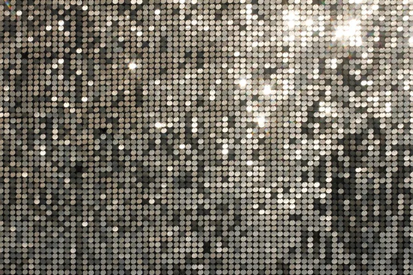 Silver background mosaic with light spots and stars — Stock Photo, Image