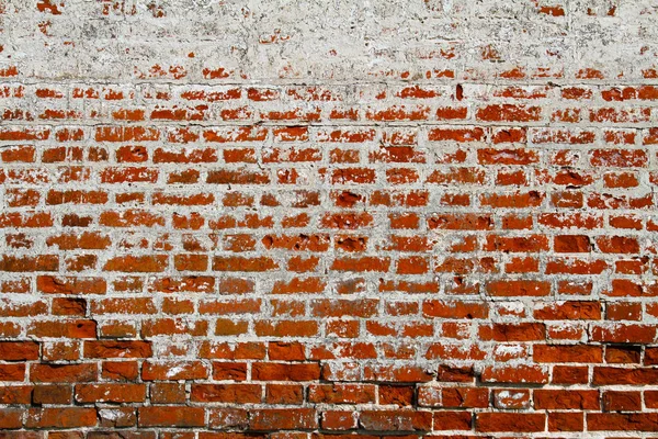 Fondo de la vieja pared de ladrillo sucio con ladrillos blancos y rojos —  Fotos de Stock