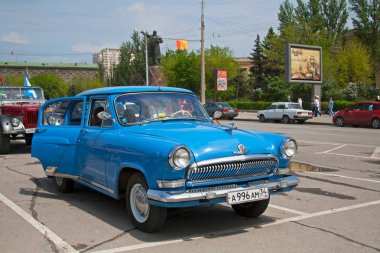 Sovyet Volgograd motor ralli otomobili Volga Gaz-21