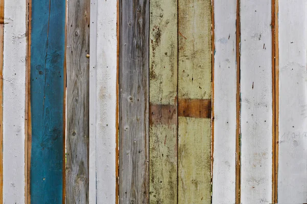Antigua pared de madera colorida como fondo o textura — Foto de Stock