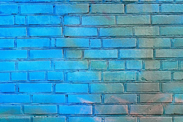 Голубая кирпичная стена как фон или текстура — стоковое фото