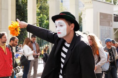 Moskova, Rusya - 16 Eylül 2017: Moskova'daki Sokolniki parkında düzenlenen 