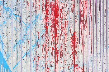 Arka plan veya doku olarak çok renkli sıçrama ile boyanmış profil kaplaması