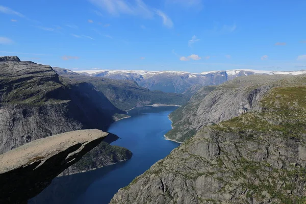 在挪威远足的观点 — 图库照片