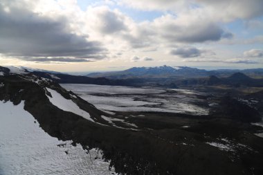 Helikopterden eşsiz İzlandaca görüntüler 
