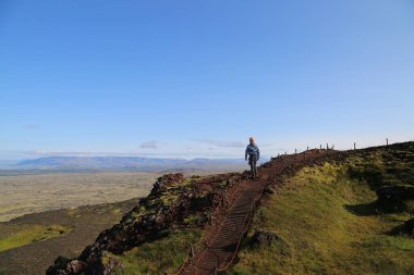 İzlanda yanardağından görüntü