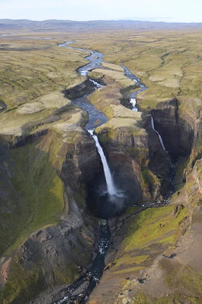Αθέατη Ισλανδία Και Ενεργό Ηφαίστειο Hecla — Φωτογραφία Αρχείου