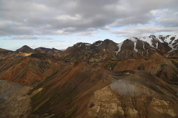 Uniek Ijslands Uitzicht Vanuit Helikopter — Stockfoto