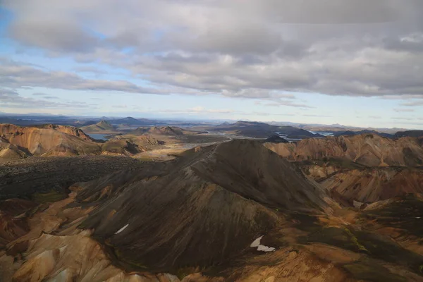 Unique Icelandic Views Helicopter — Stock Photo, Image