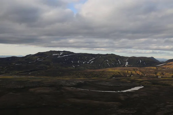 Unik Isländsk Utsikt Från Helikoptern — Stockfoto