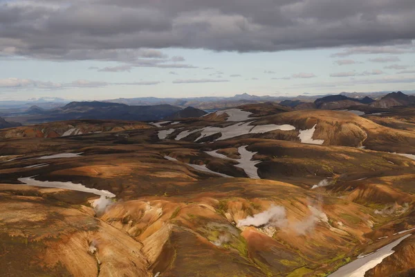 Unique Icelandic Views Helicopter — Stock Photo, Image