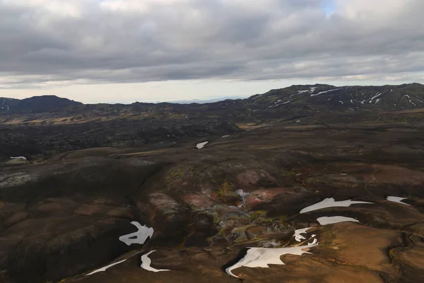 헬리콥터 수있는 아이슬란드 한견해 — 스톡 사진