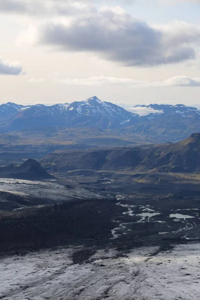 Unique Icelandic Views Helicopter — Stock Photo, Image