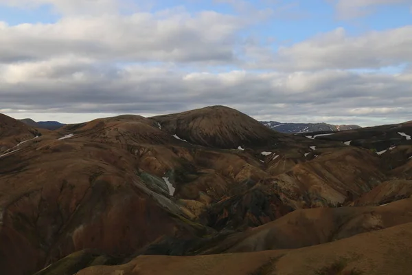 ヘリコプターからのユニークなアイスランドの景色 ストック画像