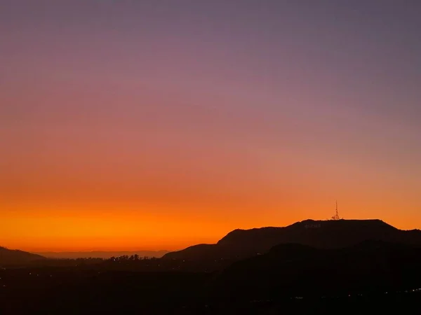 Puesta Sol Los Ángeles — Foto de Stock