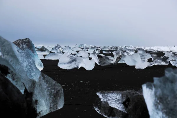 Diamentowa Plaża Islandii — Zdjęcie stockowe