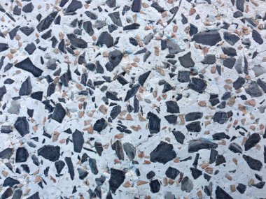 Desenli doku Terrazzo kat, cilalı taş desen arka plan