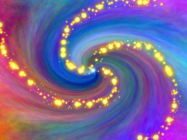 Beautiful abstract colorful background. Spiral galaxy and glitter — Stock Photo, Image