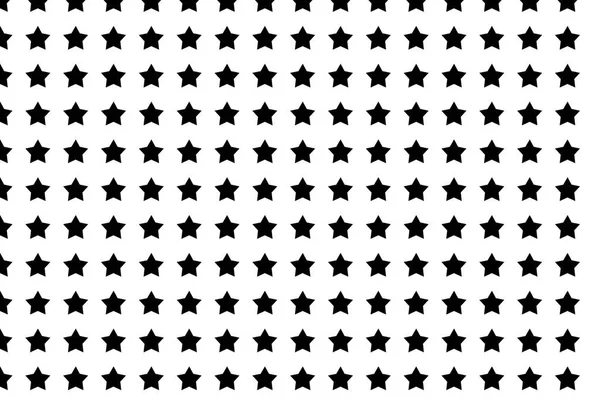 Abstract seamless pattern black star on white background design — Stock Photo, Image