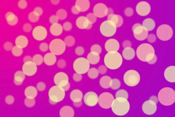 Abstrakter Hintergrund lila rosa gelb Bokeh Hintergrund mit Teilchen. Illustration schön. — Stockfoto