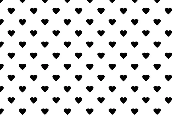 abstract seamless pattern black heart on white background design