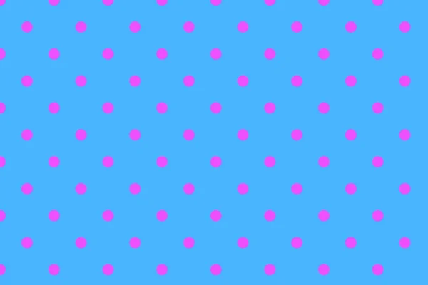 Seamless pattern polka dot style blue and bright pink — Stock fotografie