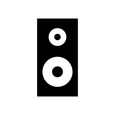 Düz hoparlör simge vektör, ses, ses müzik grafik tasarım, logo, Web sitesi, sosyal medya, mobil uygulaması için beyaz arka plan üzerinde Göl kenarında oturum,