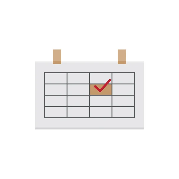 フラット カレンダー ベクトル アイコン分離したグラフィック デザイン Web サイト ソーシャル メディア モバイル — ストックベクタ
